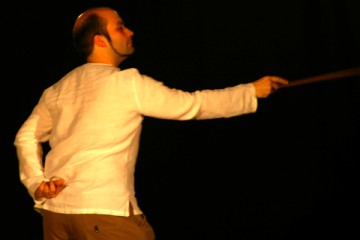 Clément de Cazotte, en un momento de la representación