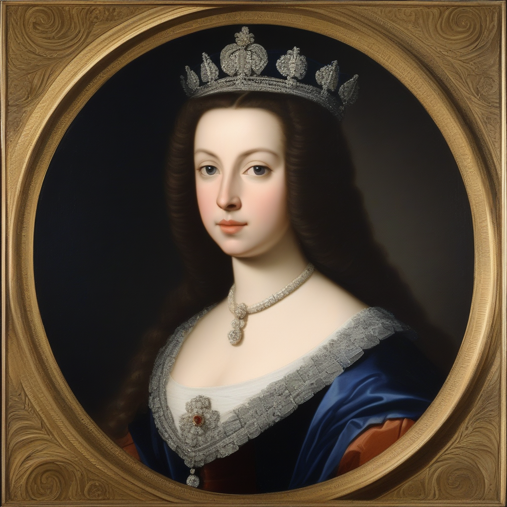 Retrato de Su Alteza Real Louise, Princesse de Bretagne (generado por IA) Retrato de Su Alteza Real Louise, Princesse de Bretagne (generado por IA)